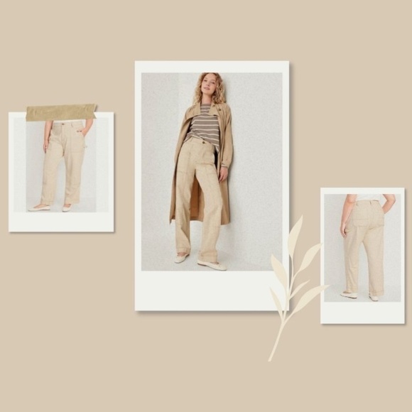 Plus Size Pants High Rise - Picture 1 of 3